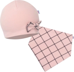 Stillmütze und Halswärmer NEW BABY Missy rosa