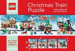 Weihnachtspuzzle Zug LEGO 4×100 Teile