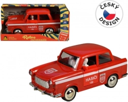 Retro Feuerwehrwagen mit Schwungrad