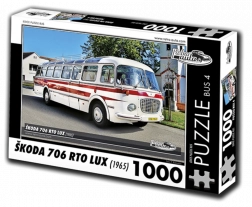 Puzzle Retro-Autos Škoda 706 RTO LUX Bus 1000 Teile