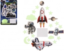 Leuchtende Weltraumdekorationen für Wand und Decke