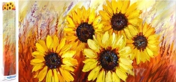 Diamantmalerei Schöne Sonnenblumen 80x40 cm