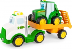 Traktor Johnny mit Anhänger für Kinder - John Deere