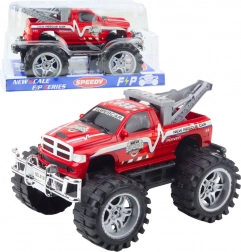 Rettungs-Geländewagen mit Abschlepphaken, Hinterradantrieb, rot 27 cm