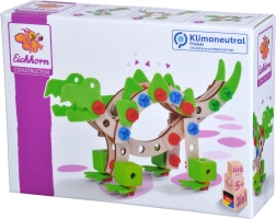 Eichhorn Holz-Baukasten Constructor Dinosaurier 100 Teile