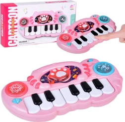 Interaktives Kinder-Keyboard in Katzenform mit Lichtern und Melodien