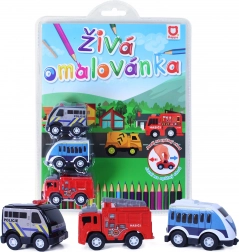 Lebendiges Auto-Malbuch