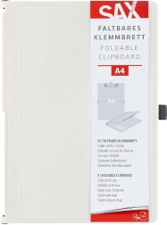 SAX verschließbare Schreibmappe mit Klemme A4, cremefarben