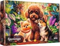 Trefl Flamingo by Trefl Puzzle 600 Teile Hunde im Orangeriehaus