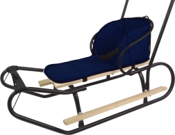 Weicher Schlittenmatratze mit drei Befestigungen in Blau