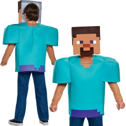 Kinderkostüm STEVE aus MINECRAFT für Jungen 127–136 cm (7–8 Jahre)