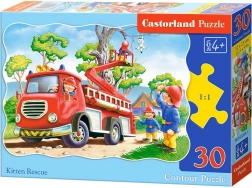 Puzzle mit 30 Teilen – Rettung des Kätzchens – Kätzchen