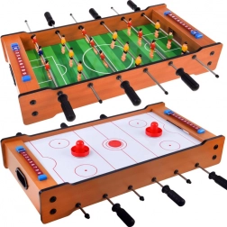 Tischspiel 2-in-1 – Tischfußball und Airhockey