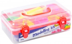 Knet-Set mit 7 Farben, Ausstechformen und Nudelholz (550 g)