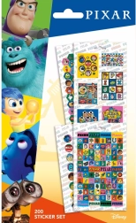 PIXAR Sticker, Set mit 200 Stück