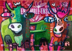 Puzzle HEYE Gestreifte Kühe 1000 Teile