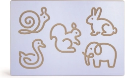 Austauschbares Panel mit Tieren