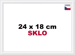 Bilderrahmen aus Kunststoff 24 × 18 cm – weiß