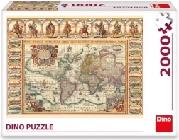 Puzzle Dino historische Weltkarte 2000 Teile
