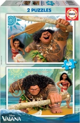 Disney Puzzle Vaiana die Heldin 2 x 48 Teile