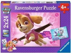 Ravensburger Puzzle Paw Patrol Skye und Everest 2×24 Teile