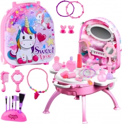 Kinder-Toilette 2-in-1 im Koffer mit Zubehör UNICORN Sweet Time – rosa