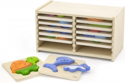 Holz-Puzzle Viga 12 Tafeln