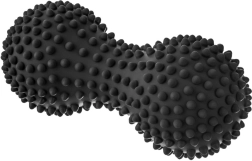 schwarzer Duoball-Massagezylinder