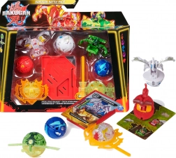 Bakugan Battle Pack mit Spinner und Figuren Bruiser, Dragonoid, Hammerhead und Nillious