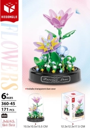 Bausatz Blumen unter Schutzhaube – 171 Teile