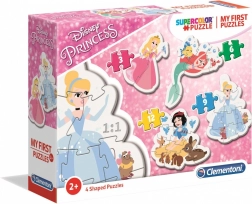 Mein erstes Puzzle Disney Prinzessinnen 4-in-1 (3, 6, 9, 12 Teile) – Clementoni