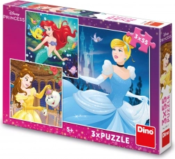 Puzzle DISNEY PRINCESS 3×55 Teile