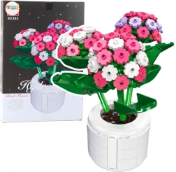Bausteinset Rosa Hortensie im Blumentopf 342 Teile