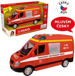 Feuerwehr-Lieferwagen mit Schwungrad, Sound und Licht