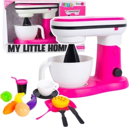 Kinderküchenmixer MY LITTLE HOME mit Mixfunktion – rosa Set mit Zubehör