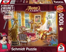 Secret Puzzle June's Journey – Orchideen-Salon des Herrenhauses 1000 Teile