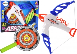 Bogen mit Zielscheibe für Schaumstoffpfeile mit Saugnapf, 6 Stk.