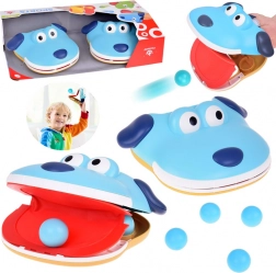 Spielset Geschicklichkeitsspiel Hundeschuss mit 4 Bällen