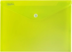 A5-Dokumententasche mit Druckknopf Opaline limettengrün