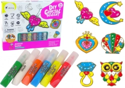 Glasmal-Anhänger zum Ausmalen – Gelfarben, 6 Stk.