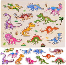 Holz-Steckpuzzle Dinosaurier – 11 Teile