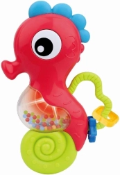 Baby-Rassel mit Melodie Seepferdchen – Rot
