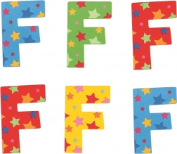 Bigjigs Toys Holzbuchstabe F mit Sternchen