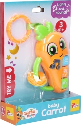 Spielzeug-Karotte mit Effekten 16 cm CAROTINA