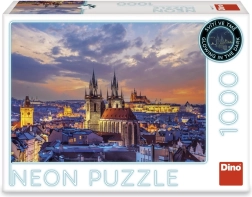 Puzzle Blick auf den Hradschin 1000 Teile Neon