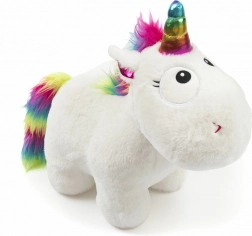 Niedliches Plüsch-Einhorn mit Regenbogenmähne – 34 cm