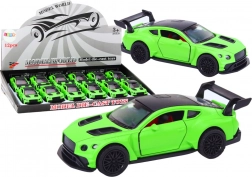 Sportwagen 1:32 mit Schwungrad, mattgrün