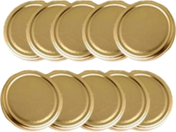 Goldener Twist-Off-Einmachdeckel TO 82 (6z) – Set 10 Stk.