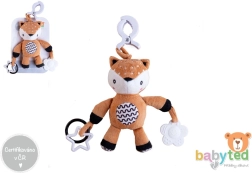 Plüsch-Rehkitz zum Aufhängen mit Rassel für Babys