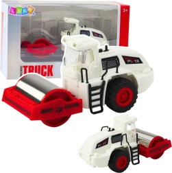 Bau-Dampfwalze mit Metallwalze, Lichtern und Geräuschen